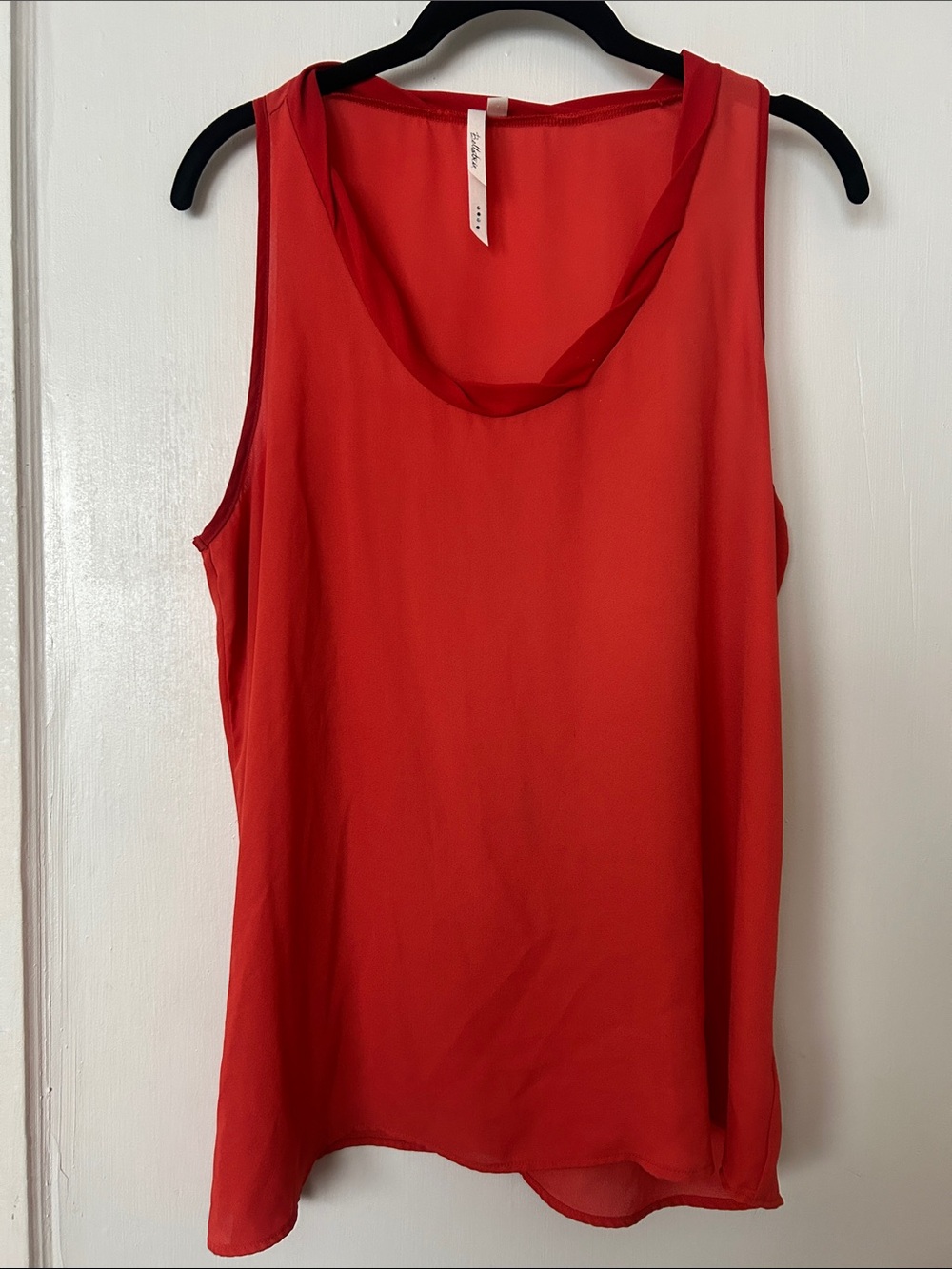 Bellatrix Red Sleeveless Chiffon Camisole